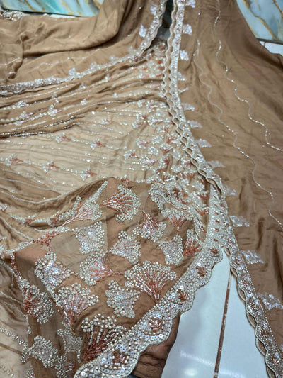 (Mix and Match )Chiffon Georgette  Embroidery  54 inch width / Chiffon-Georgette  Dupatta With Two side borders  37 inch width