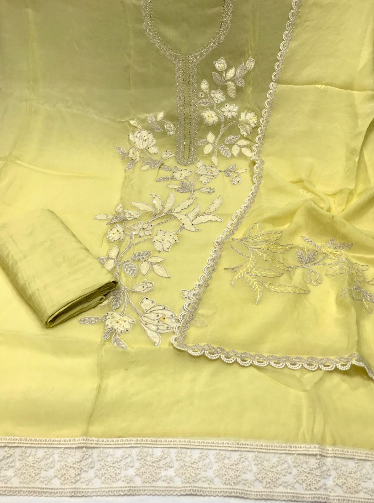 Very Beautiful unstitched organza suits