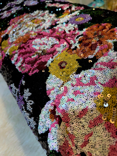 Net Handwork Embroidery With Sequins and Cutdana Work 54 Inch Width