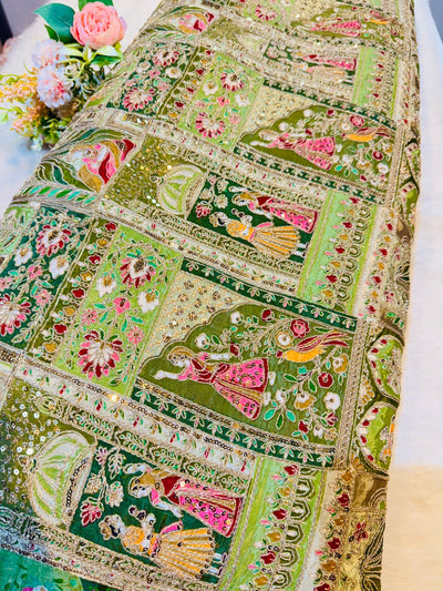 Asma Pure Crape Luxury Embroidery 44 Inch width