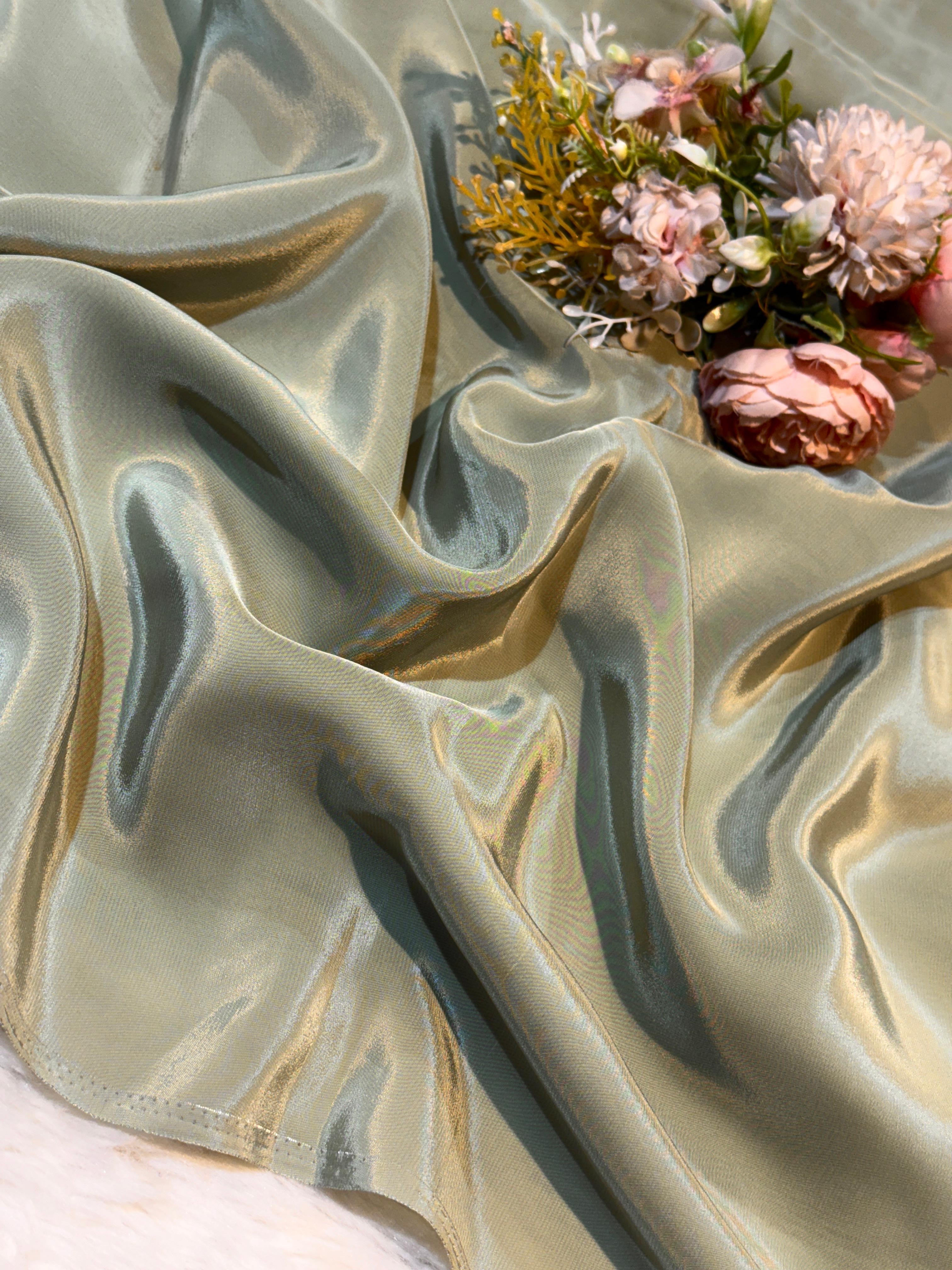 Mint Green Pure Viscose Crape Solid Colors 44 Inch width (Shade-AG ...
