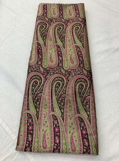 Pure Banarasi Jamavar Silk (Cut length 2.50 meter ) 44 inch width