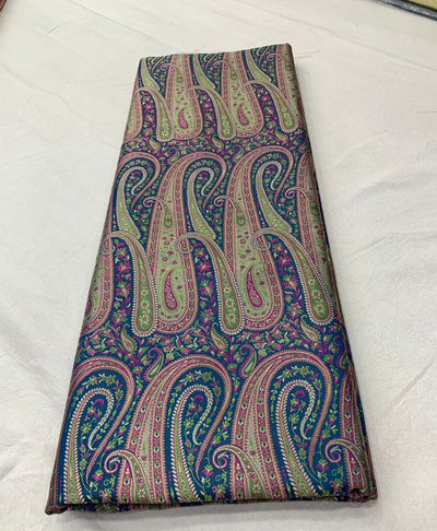Pure Banarasi Jamavar Silk (Cut length 2.50 meter ) 44 inch width
