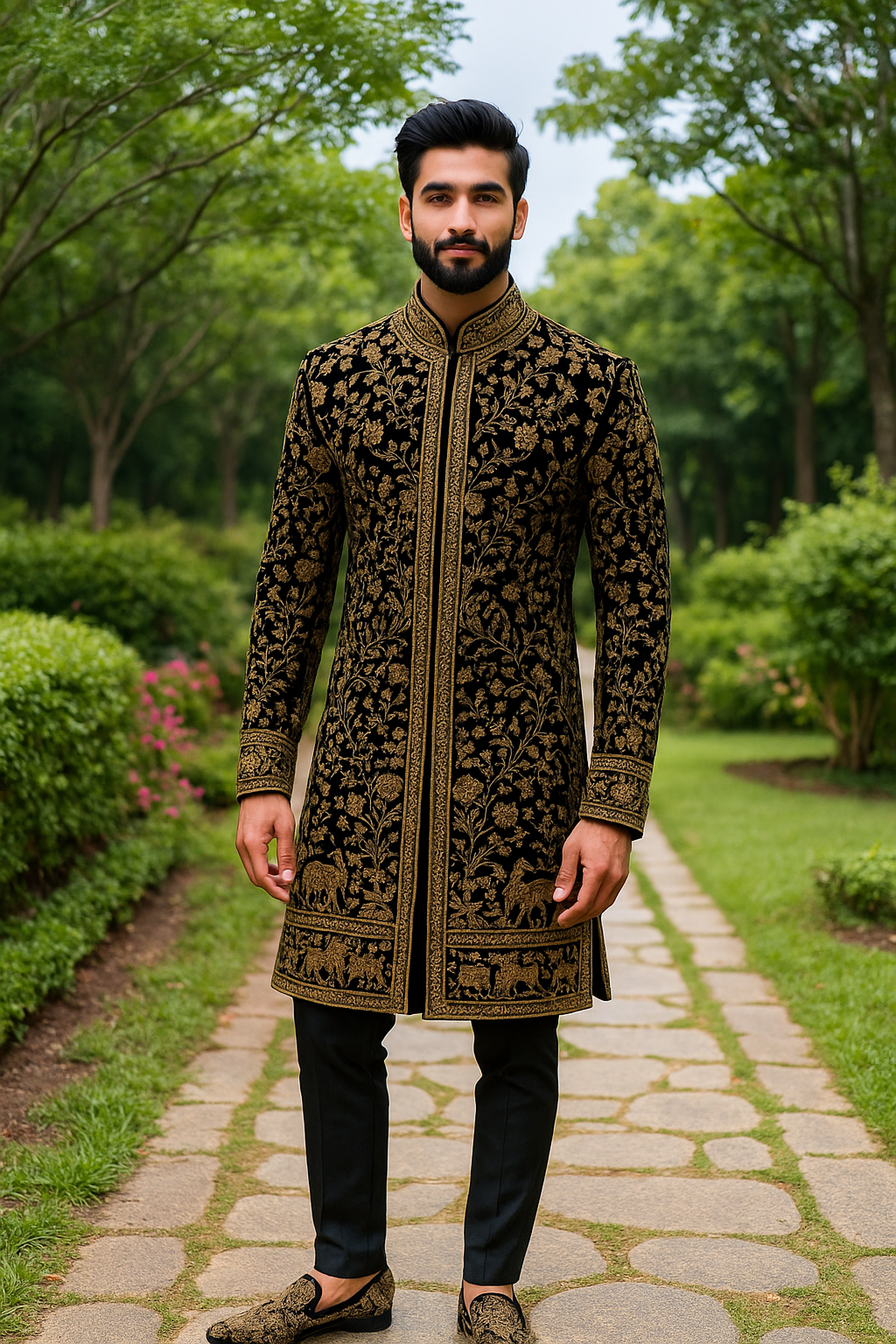 Imal Pure Velvet Embroidery 50 Inch width
