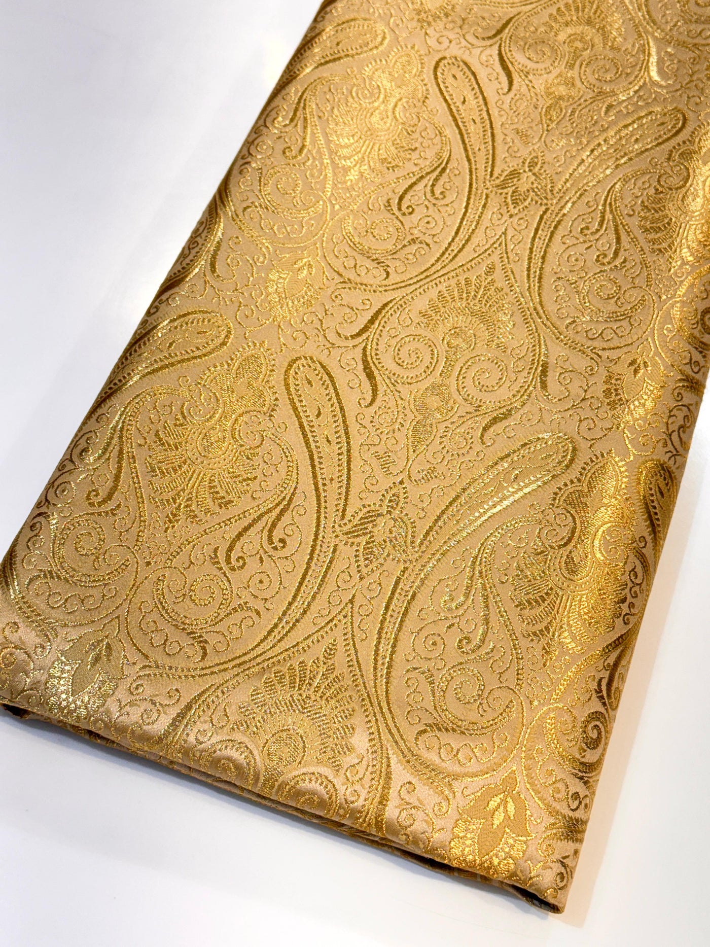 Beige Pure Banarsi Brocades Talwar Pattern 44 Inch width