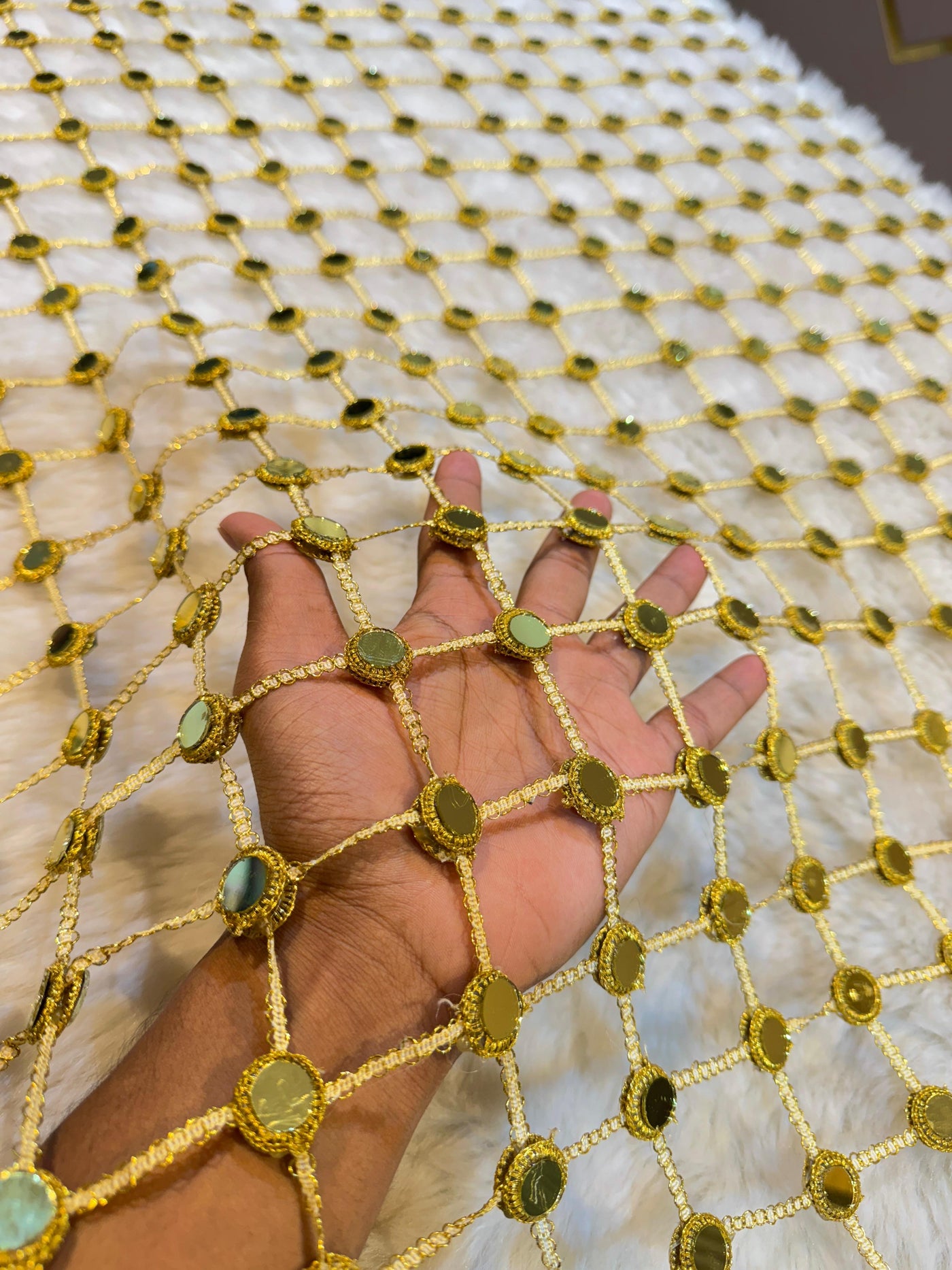 Viral Crochet Real Handwork Mirror Dupatta