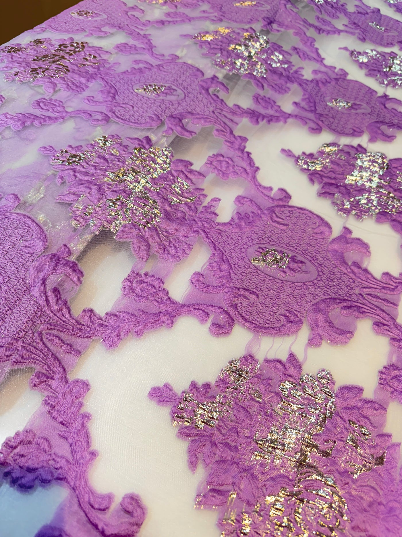 Fiora Big Width Korean Organza Jacquard Fabric 55 inch width