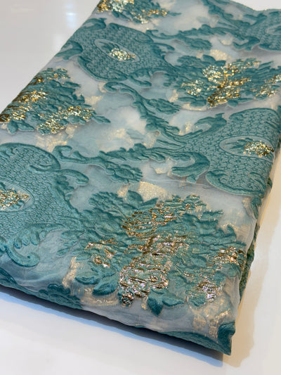 Fiora Big Width Korean Organza Jacquard Fabric 55 inch width