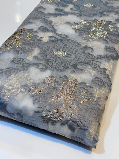 Fiora Big Width Korean Organza Jacquard Fabric 55 inch width