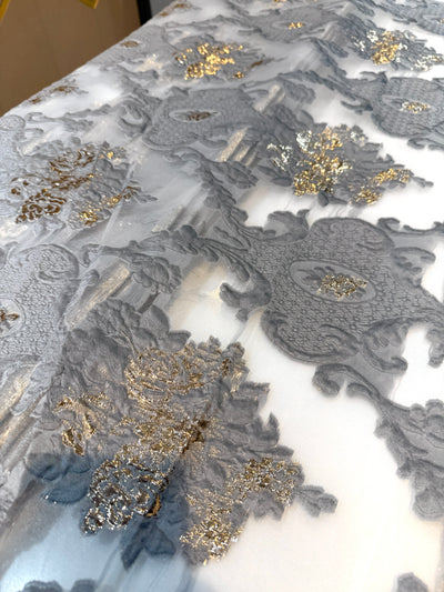 Fiora Big Width Korean Organza Jacquard Fabric 55 inch width