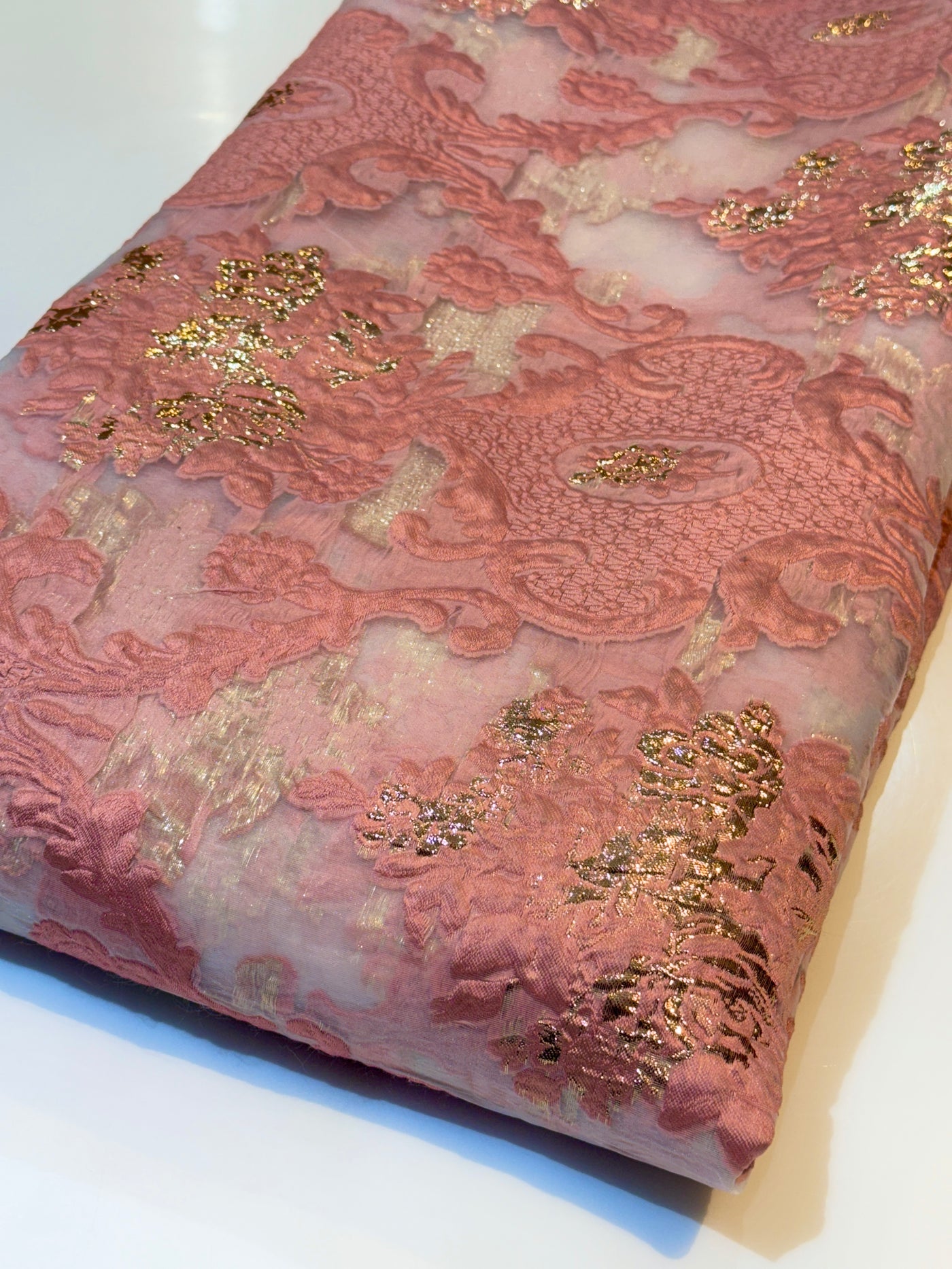 Fiora Big Width Korean Organza Jacquard Fabric 55 inch width