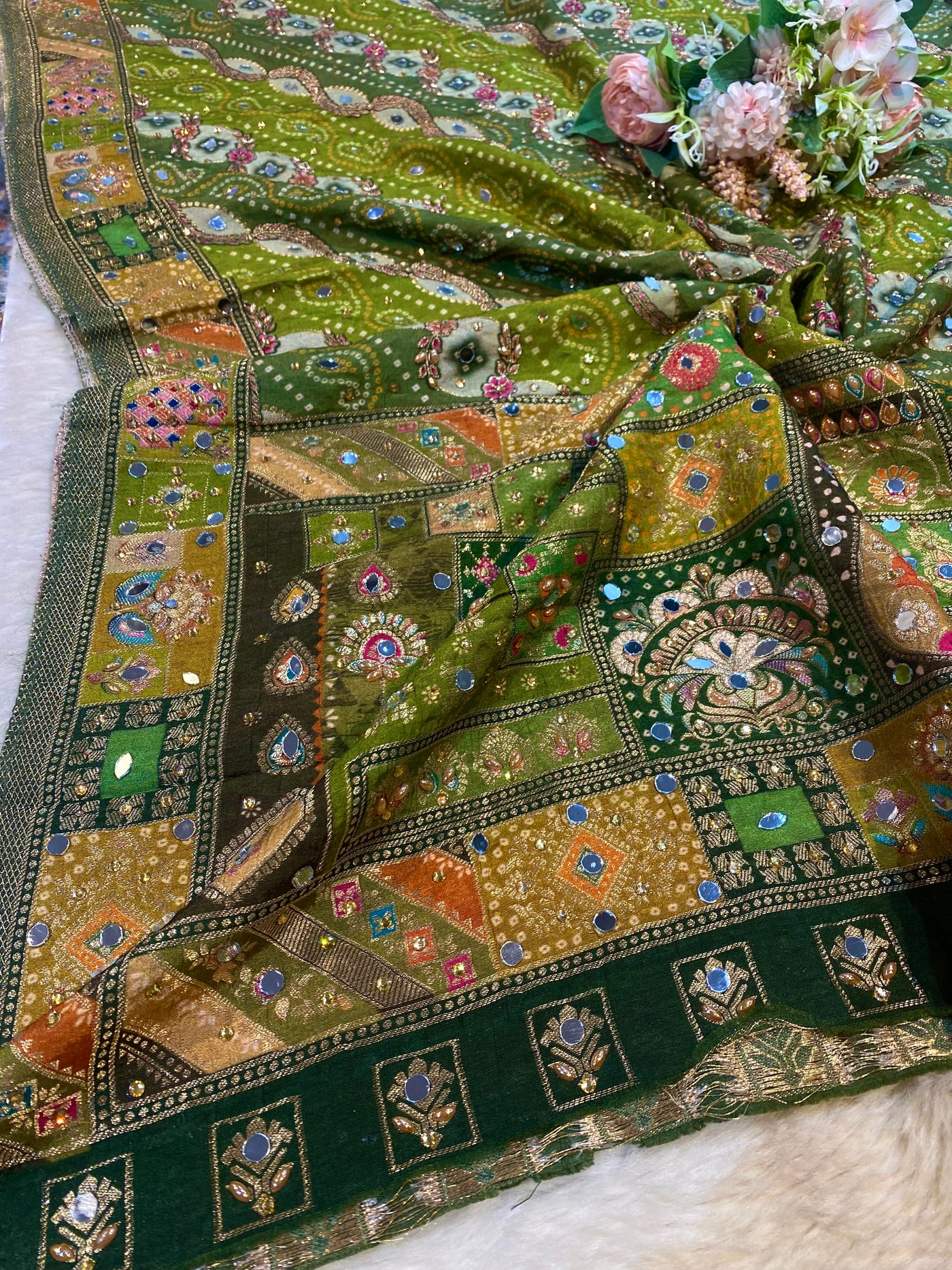 Raunaq Handwork Silk Dupatta