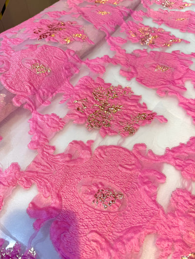 Fiora Big Width Korean Organza Jacquard Fabric 55 inch width