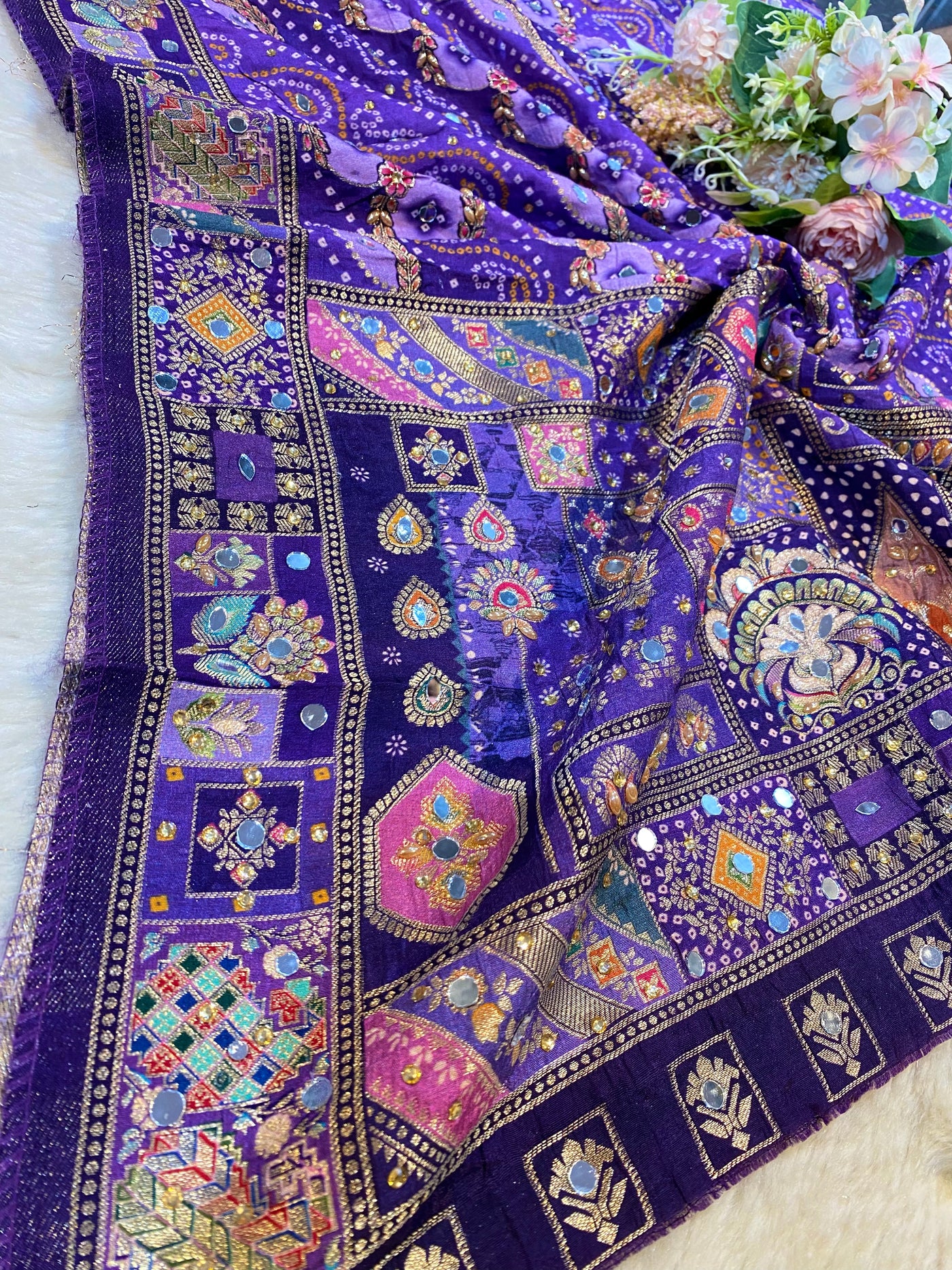 Raunaq Handwork Silk Dupatta