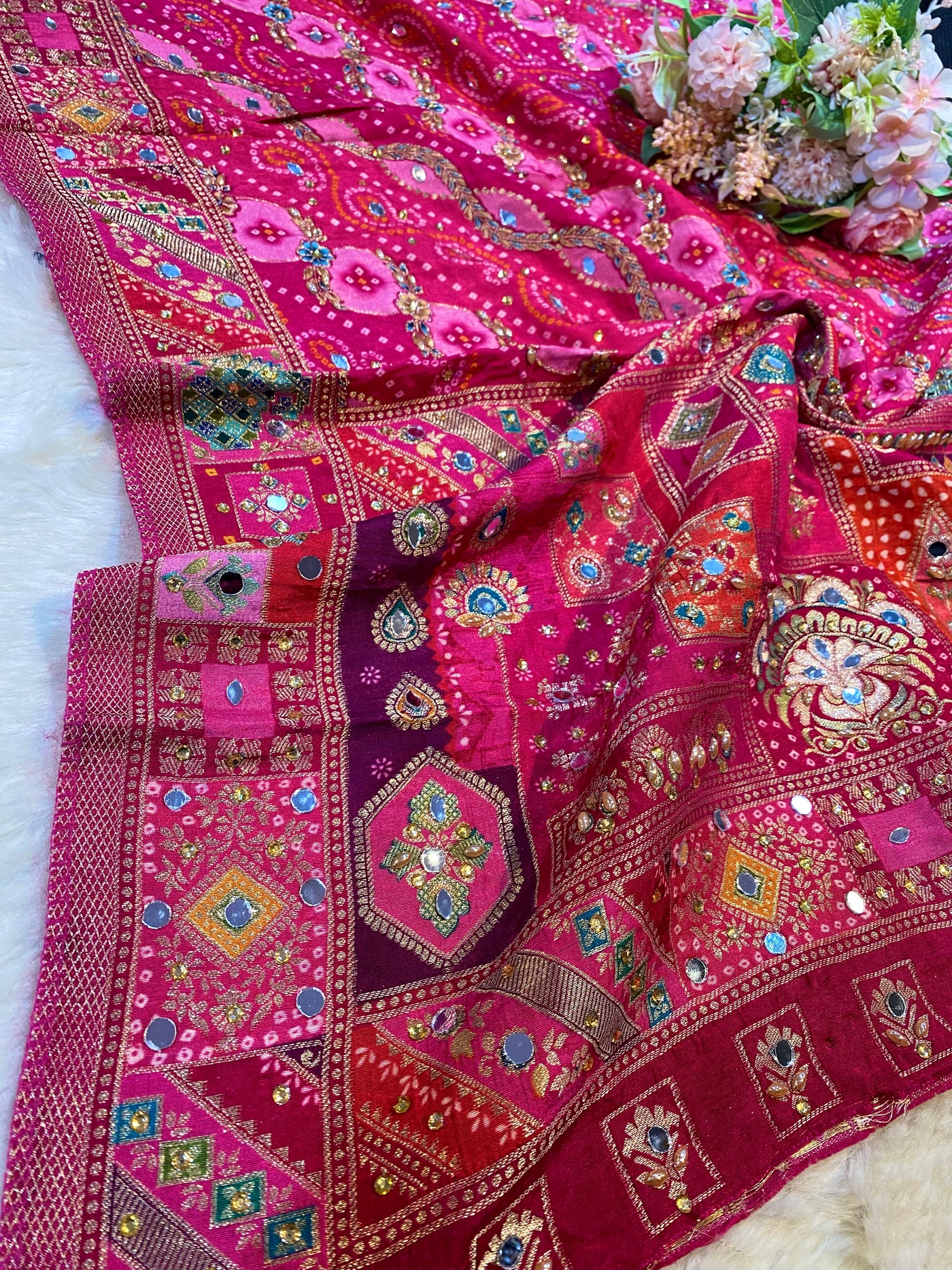 Raunaq Handwork Silk Dupatta