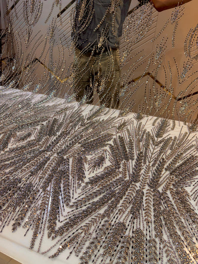 (Precut  of Meter) Handwork Net Embroidery 54 inch width