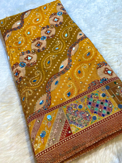 Raunaq Handwork Silk Dupatta