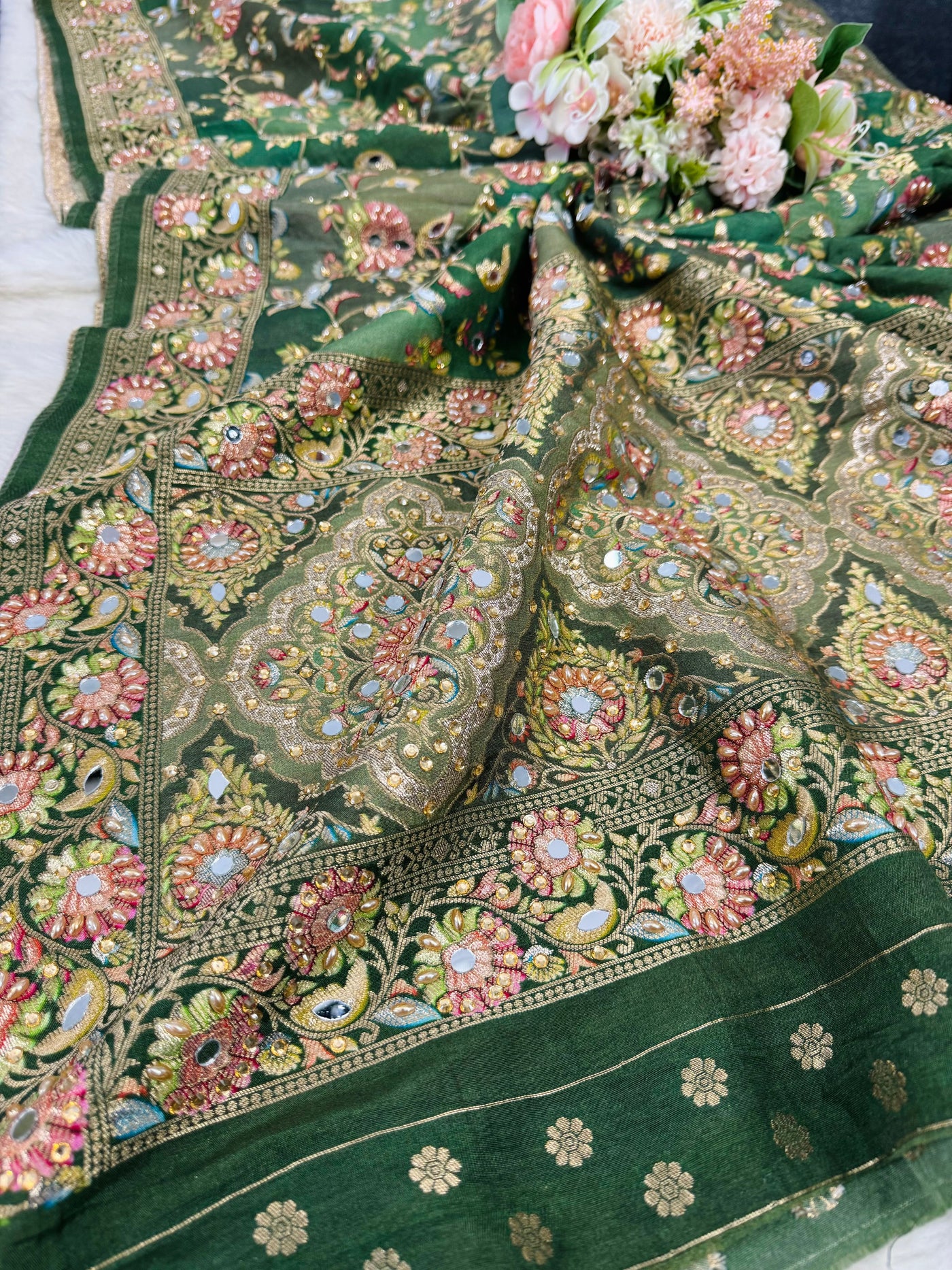 Riwaayat Handwork Silk Dupatta