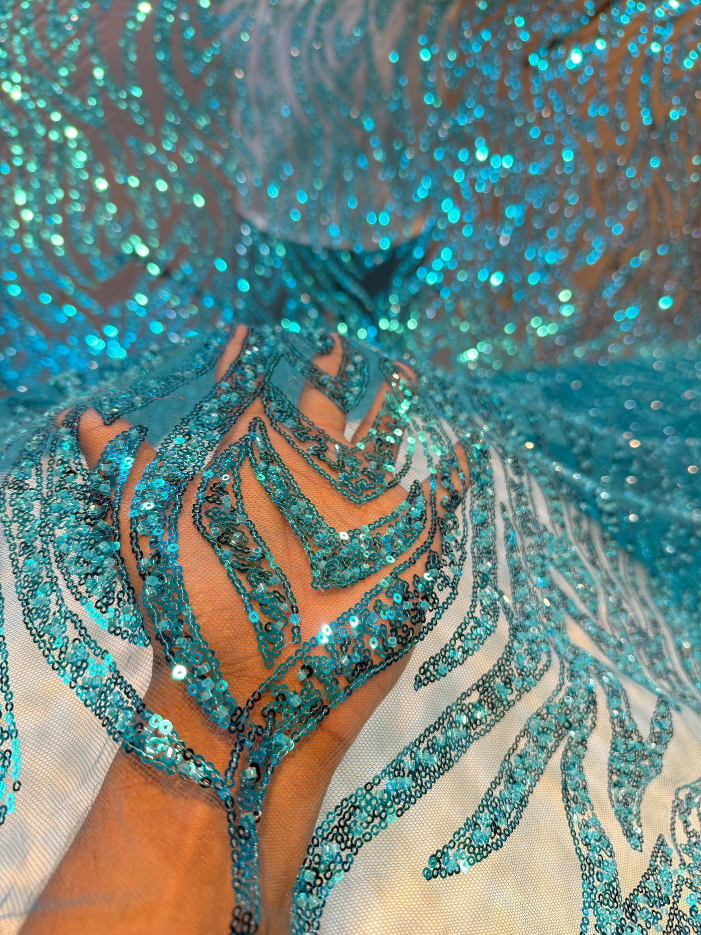 Azmi Imported Net Handwork Embroidery 54 inch width
