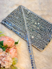 (Wholesale pack of 9 meter ) Lace Border with Mirror Handwork