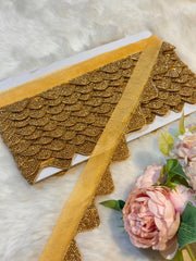 ( Wholesale pack of 9 meter ) Pasted Cutdana Border