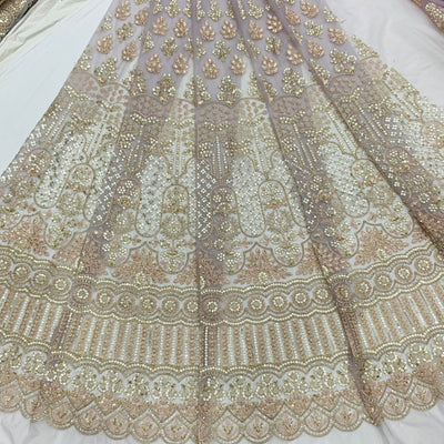 Exclusive Net Heavy Embroidery Cutdana Handwork Kali Lehnga sets