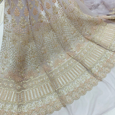 Exclusive Net Heavy Embroidery Cutdana Handwork Kali Lehnga sets