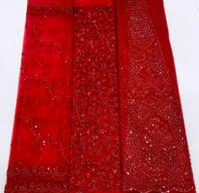 Exclusive Net heavy cutdana handwork kali lehnga se