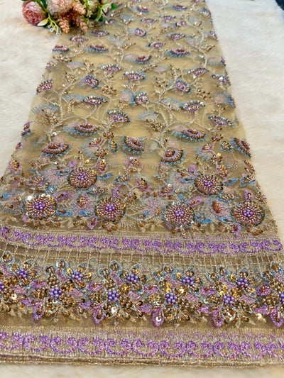 Mansoor Handwork Net Embroidery