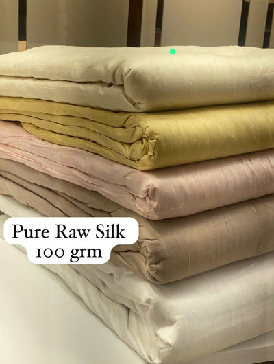 Pure Raw Silk Solid Colors Mill Dyed 44 Inch width
