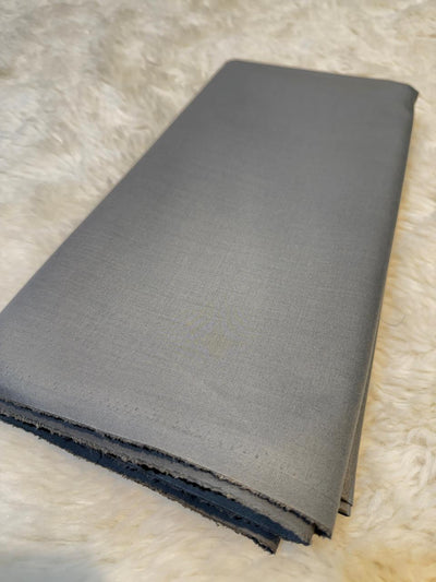 Ash Grey Men’s Glace Terry Rayon For Men’s Suiting Unstiched 56 inch width