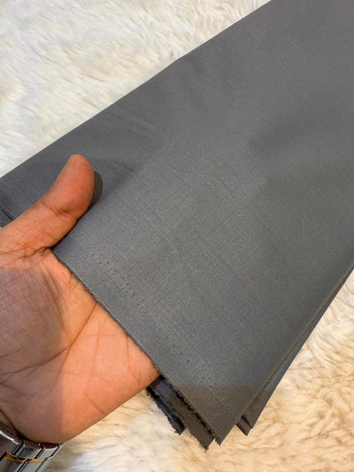 Ash Grey Men’s Glace Terry Rayon For Men’s Suiting Unstiched 56 inch width
