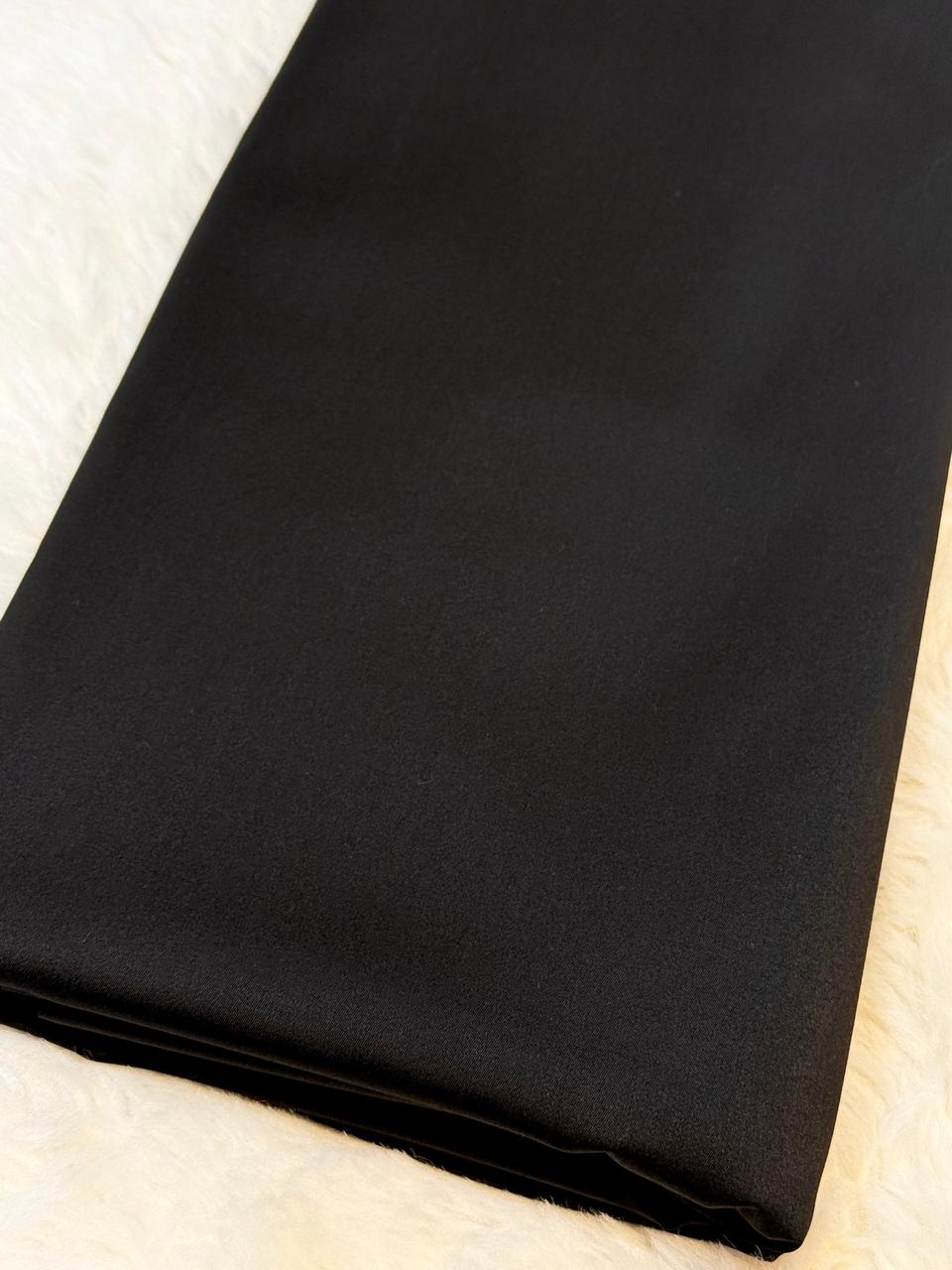 Black Men’s Glace Terry Rayon For Men’s Suiting Unstiched 56 inch width