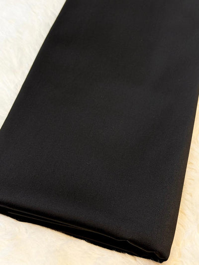 Black Men’s Glace Terry Rayon For Men’s Suiting Unstiched 56 inch width