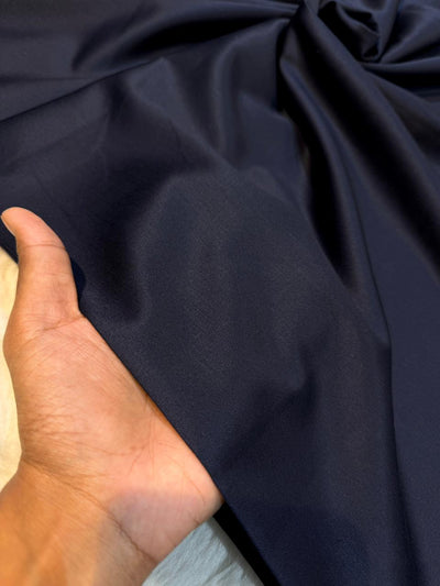 Navy blue Men’s Glace Terry Rayon For Men’s Suiting Unstiched 56 inch width