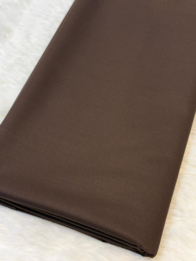 Brown Men’s Glace Terry Rayon For Men’s Suiting Unstiched 56 inch width
