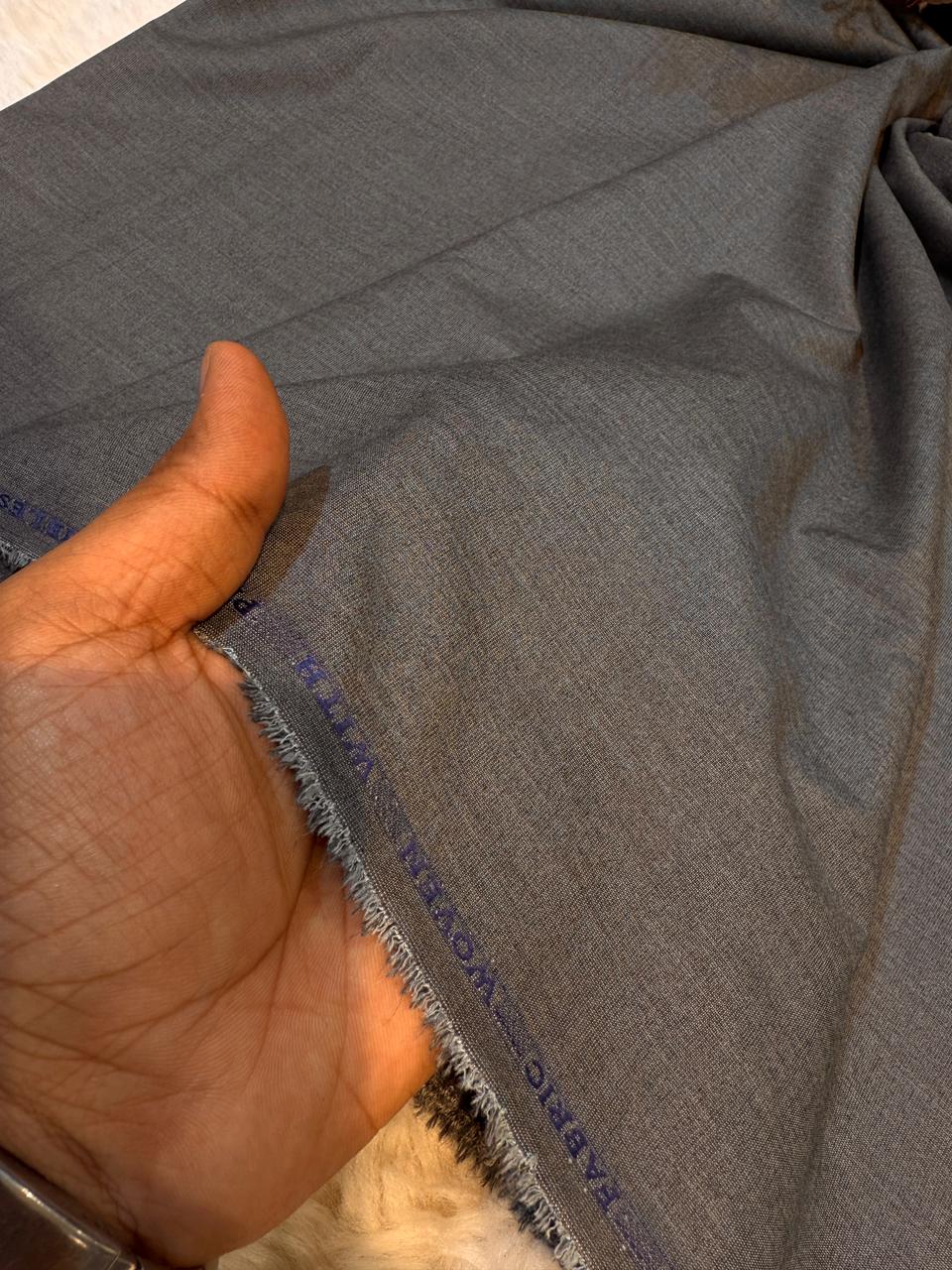 Ash Grey Terrycot  Fabric For Men’s Kurta Pyjama 39 inch width