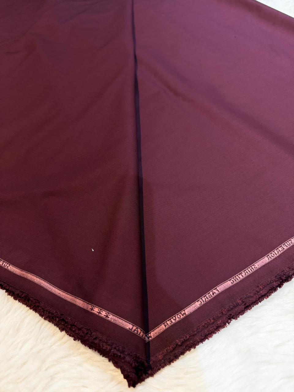 Maroon Terrycot  Fabric For Men’s Kurta Pyjama 39 inch width