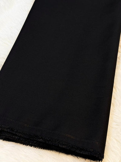 Black Terrycot  Fabric For Men’s Kurta Pyjama 39 inch width