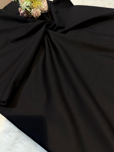 Black Terrycot  Fabric For Men’s Kurta Pyjama 39 inch width