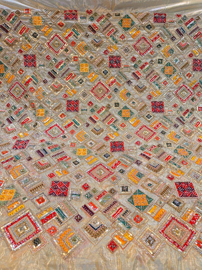 Nayan Pure Zari Tissue Handwork Embroidery 44 inch Width