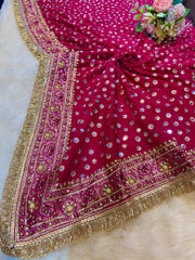 Rubani Real  Mirror Handwork Dupatta 2.40 m length