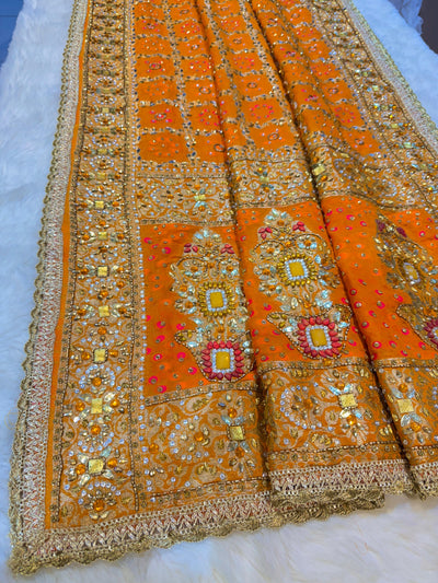 Sheeshmahal Pure Georgette Handwork Dupatta 2.35 meter length