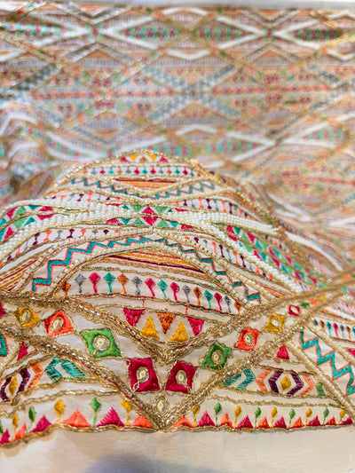 Prince Georgette Handwork Embroidery Fabric 44 Inch width