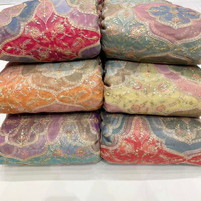 Organza Prints with Embroidery 44 Inch width