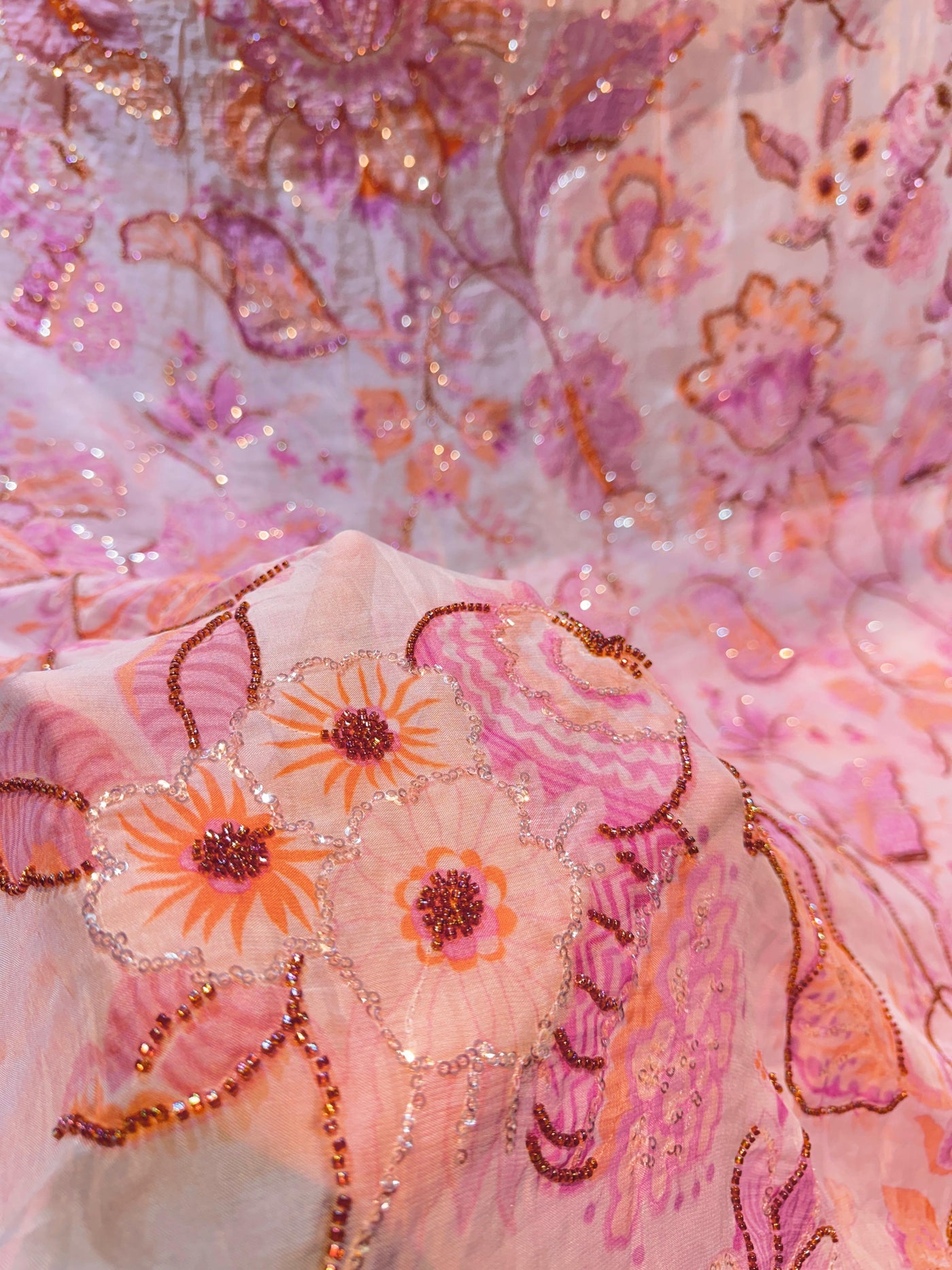 Roma Pure Viscose Organza Embroidery 46 inch width