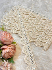 (Wholesale pack of 9 meter ) Lace Border With Sequins and Mirror Work