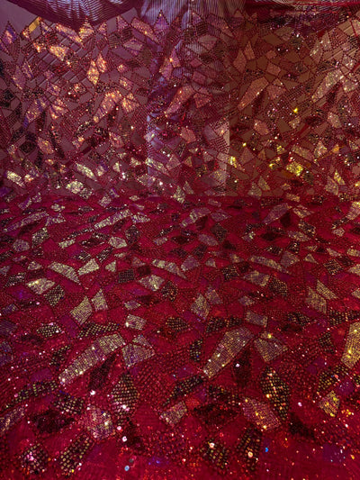 Mehreen Imported Net Handwork Embroidery Cutdana and Sequins work 54 Inch width