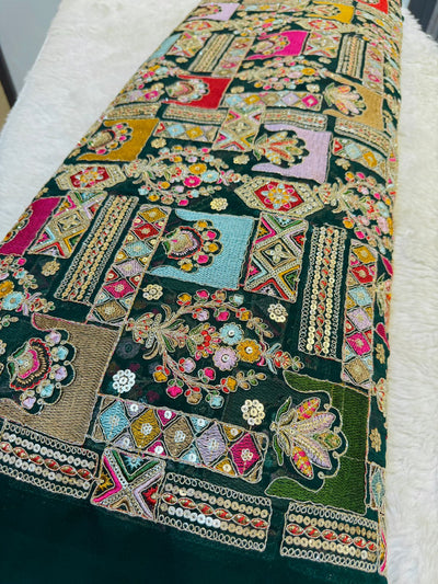 Arzoo Georgette Thread and Sequins Embroidery 44 Inch width