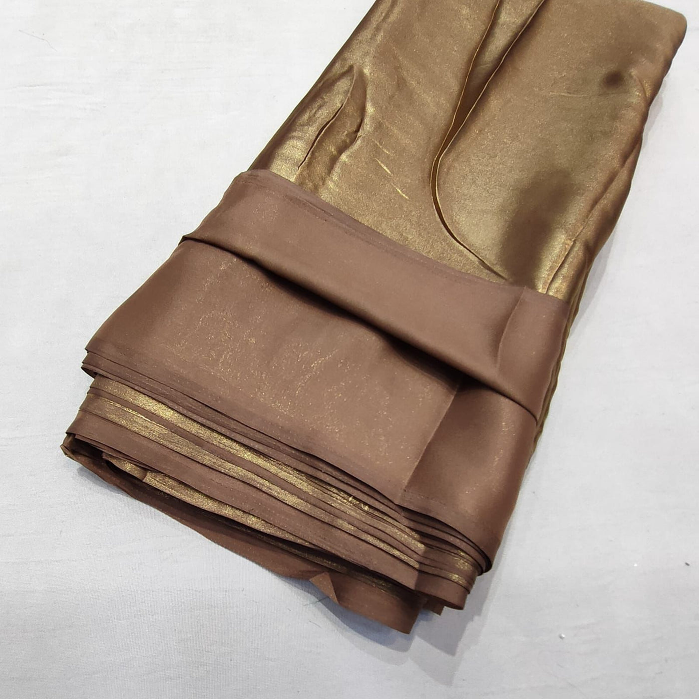 (Wholesale Pack of 20 meter) Superflowy Satin Georgette Shimmer Foil 44 inch width